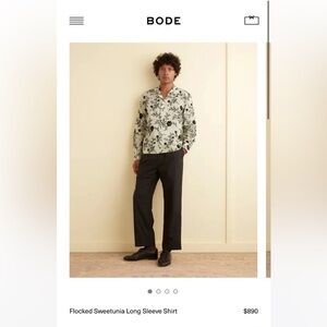 Bode Floral Long Sleeve Shirt